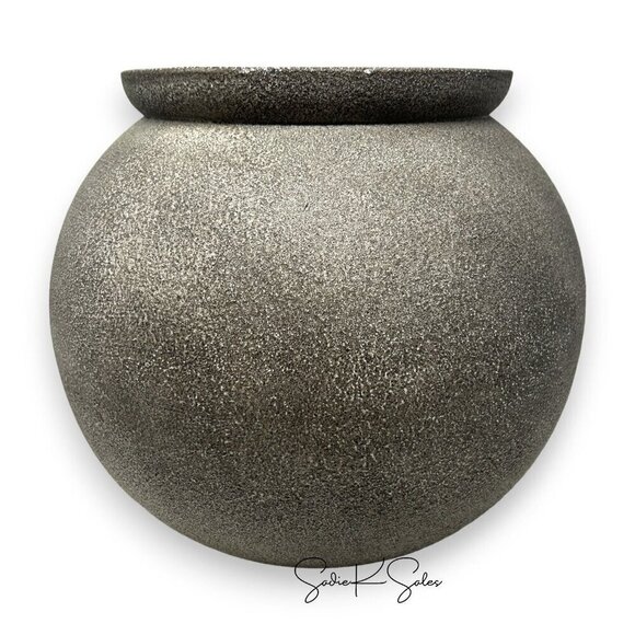 Threshold Studio McGee Indoor/Outdoor Wide Weathered Planter Gray Medium -Target - Picture 5 of 6